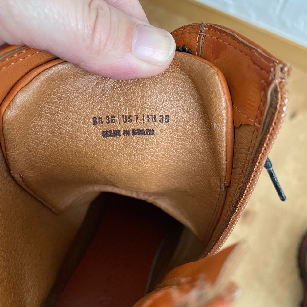 Women's Tan Platform Lace-Up Combat Boots - Picture 7 of 8